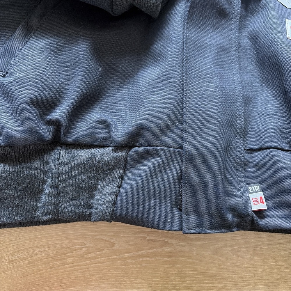 Carhartt Firm Duck Active Flame‎ Resistant Insulated Jacket Blk Cat4 OJ1621 2XL - Picture 5 of 11